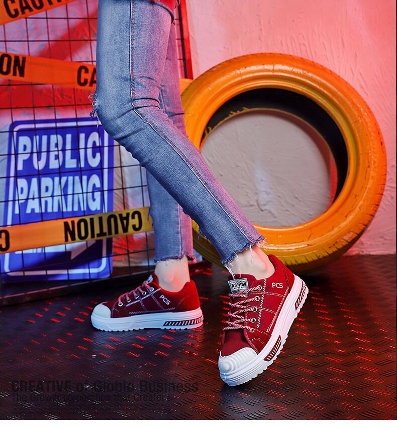 Strips Embroidered Black Flats Spring Autumn Comfort Mocasines De Mujer Streetwear Zapatos Plataforma Mujer