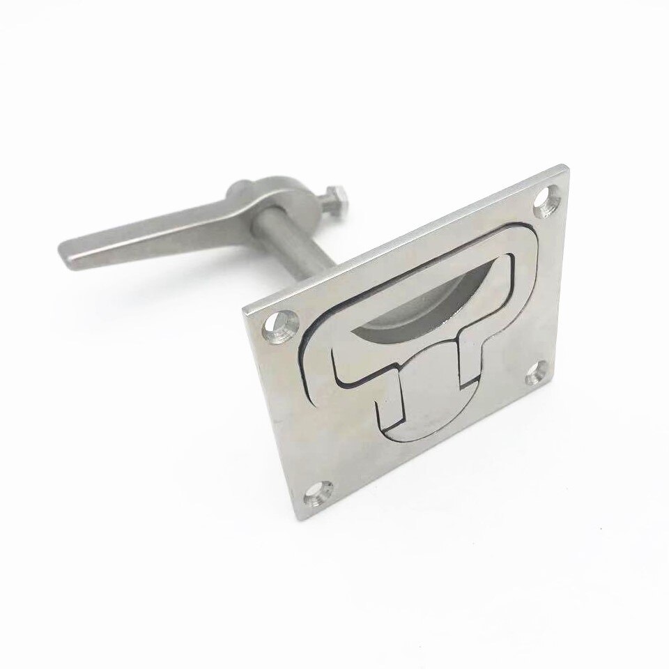 Boat Cam Latch Lift Pull Ring Heavy Locking Lift Handle Duty Large Flush Latch Marine Grade Stainless Steel Fishing