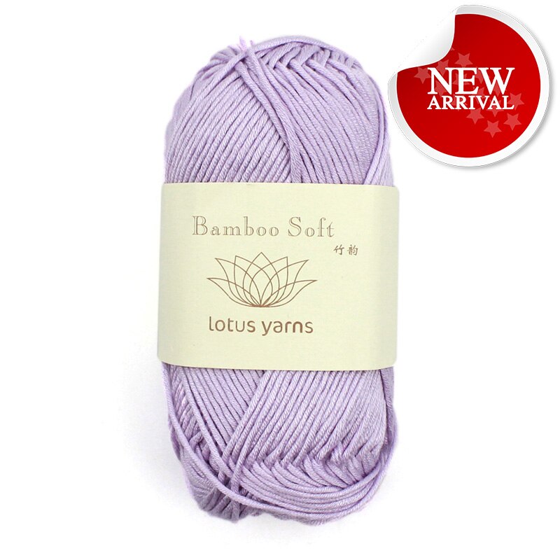 5*50g hankaa hieno pehmeä ja sileä luonnollinen bambu käsineulontalanka virkattu neulekangas: 10 lt violetti