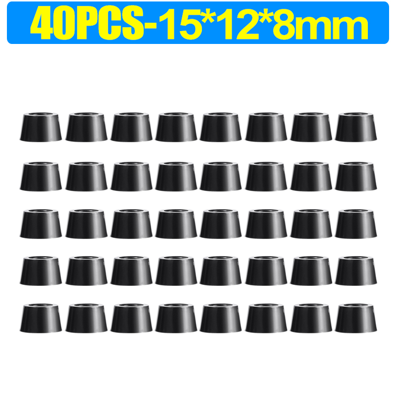 Almohadillas de goma protectores de suelo, tabla de cortar antideslizante, junta de parachoques para muebles, cubierta de pata de silla y mesa, alfombrilla de Hardware para muebles, 8/80 Uds.: Plata
