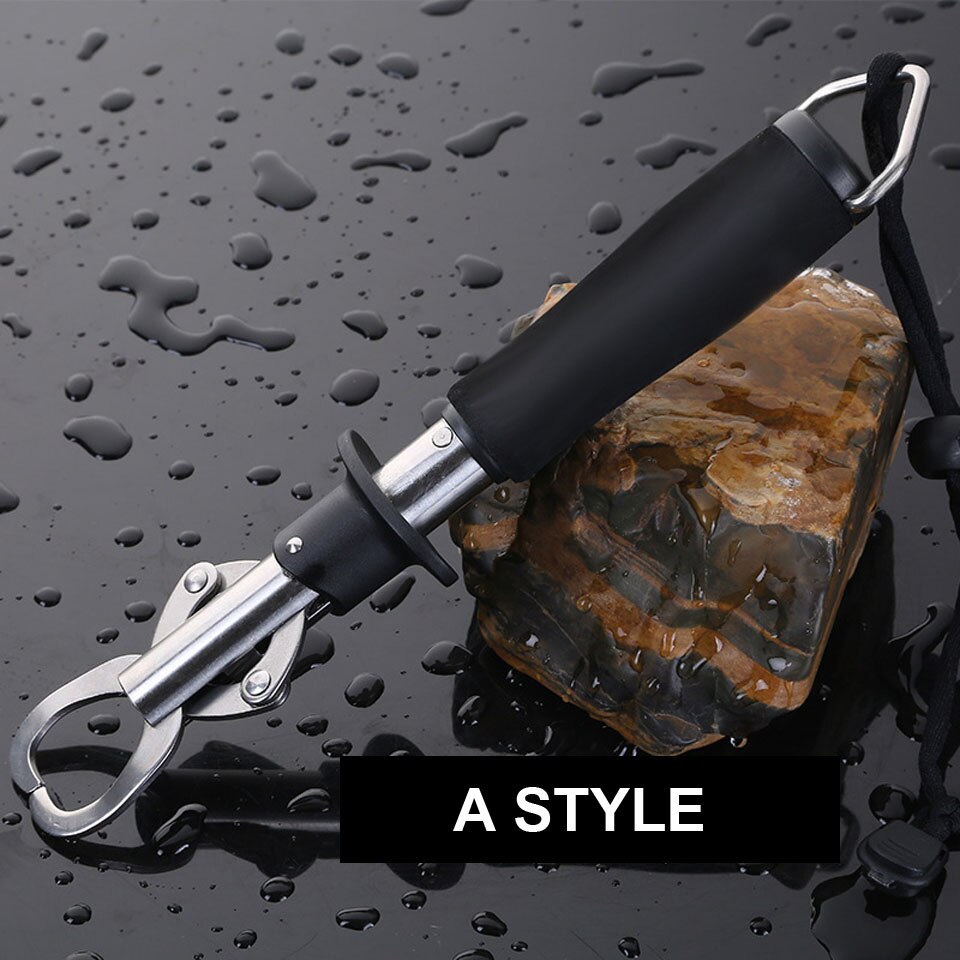 WALK FISH Control Fish Clamp Device Lures Stainless Steel Fishing Lip Grip Holder Grabber Pliers Fishing Gear Max Drag 15kg: A