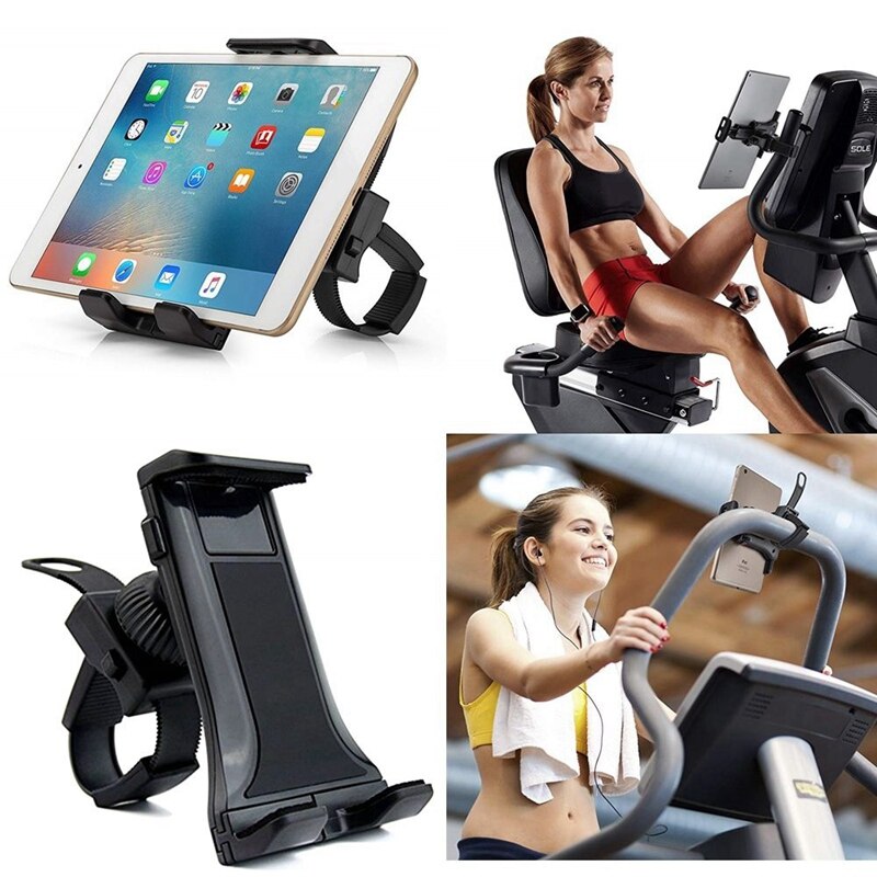 Exercise Bike Phone Holder Adjustable Bike Phone Holder for Motorcycle Bikes Treadmills Tablet Holder Indoor Gym