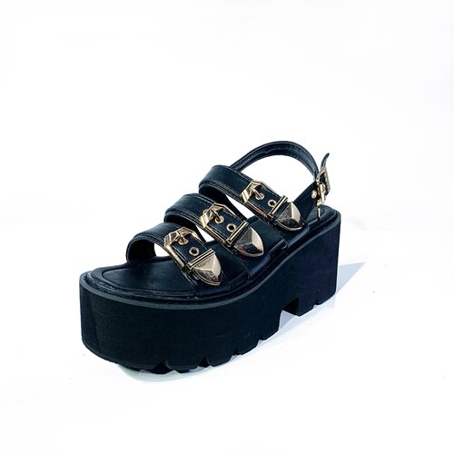 Dam Sandaler Gladiator Syntetiskt Läder med Smala Klackar main image 1