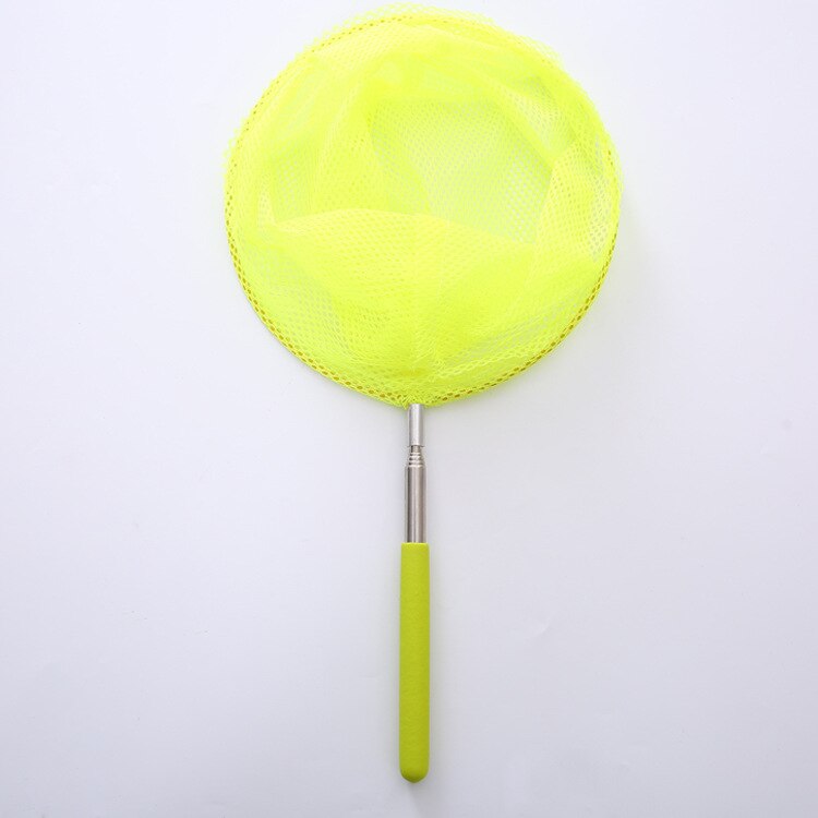 Télescopique pêche insecte papillon libellule filet en acier inoxydable tige attraper têtard poisson filet enfants extérieur Aquarium nettoyage outils: Jaune