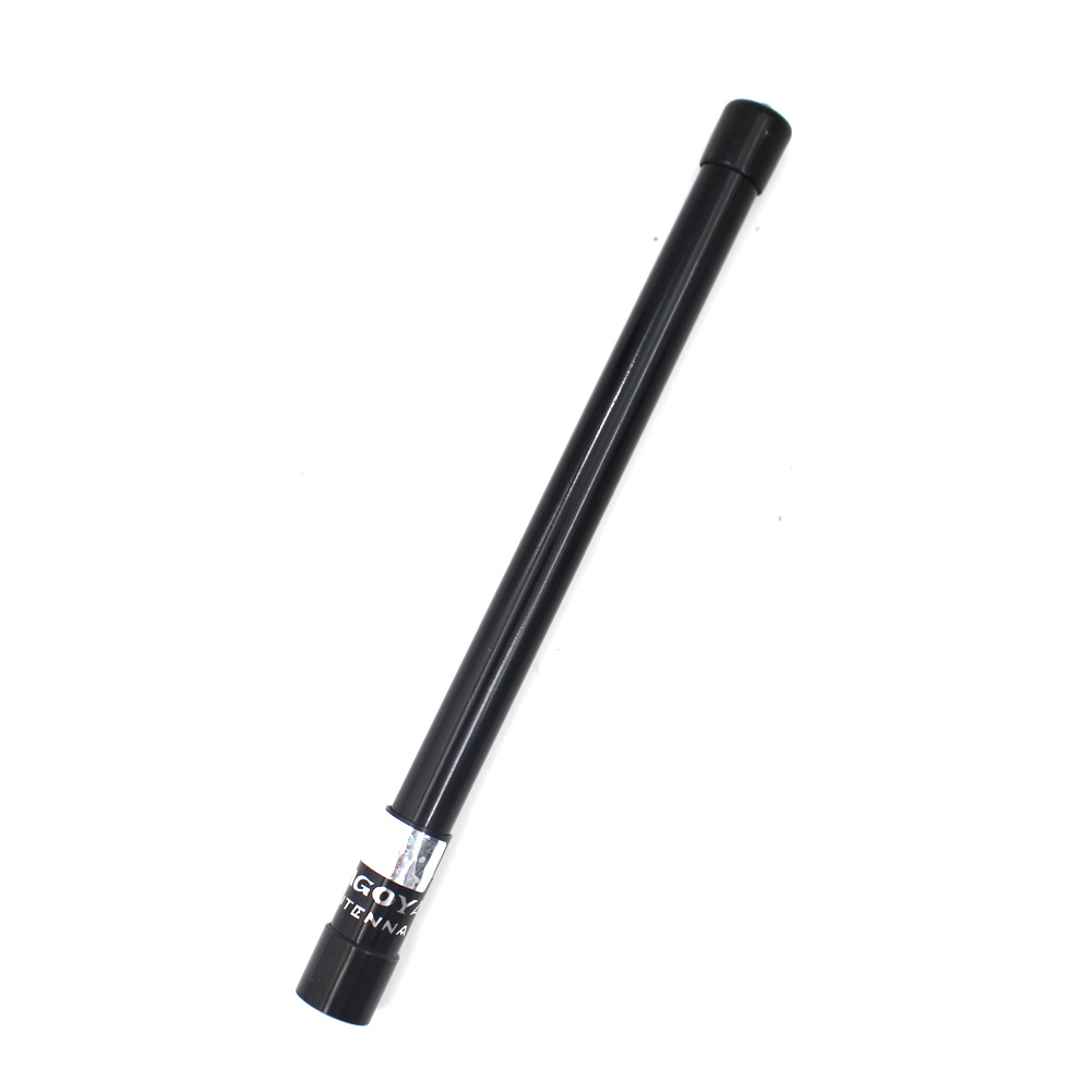 144/430MHz NL-350 PL259 Antena aérea de alta ganancia de fibra de vidrio de doble banda para transceptor de radio bidireccional: Negro