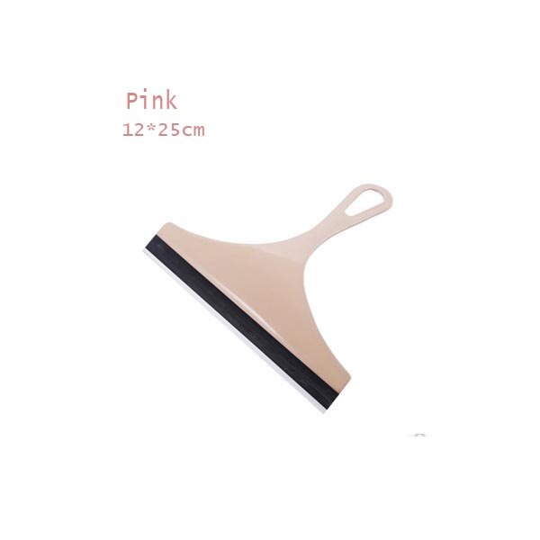 Effective Plastic Glass Cleaner Windows Brush Washing Car Scratch Cleaner Tablet Window Glass Shower Bathroom Squeegee Tools: Pink