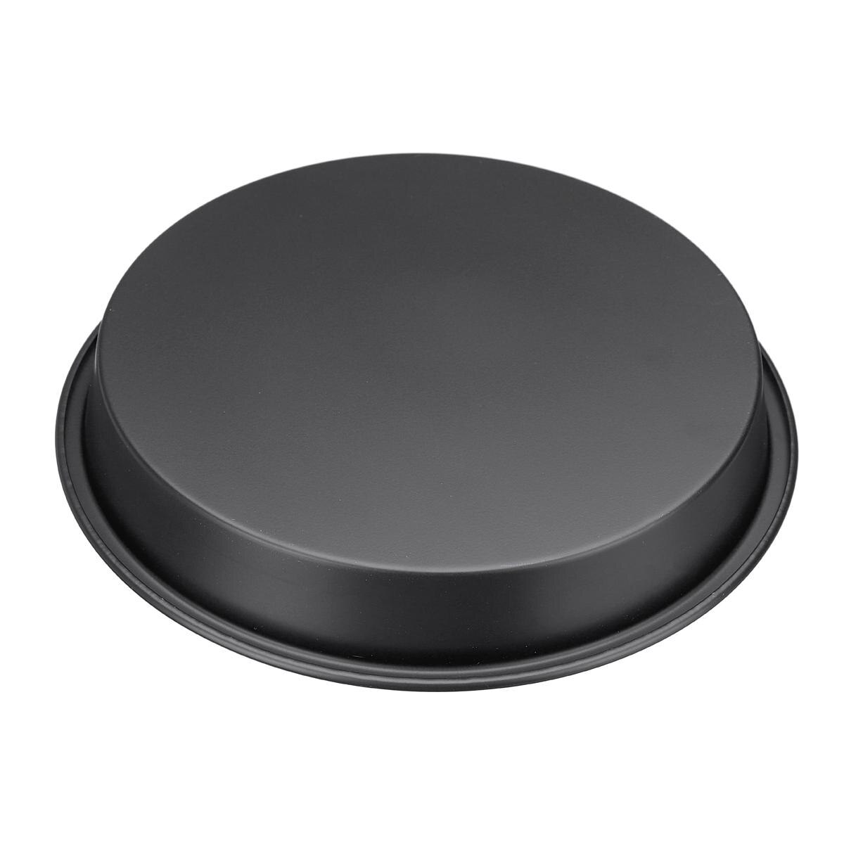 Sartén negra para Pizza de 8 pulgadas y 200mm, sartén de acero al carbono para hornear, accesorios para freidora de aire, platos, utensilios de cocina para hornear