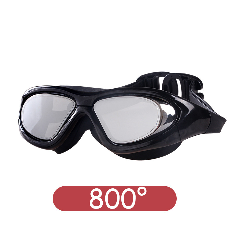 -1.5-9.0 Degree Optical Swimming Goggles Men Women Myopia Swimming Pool Waterproof Swim Eyewear Prescription Diving Glasses: 800