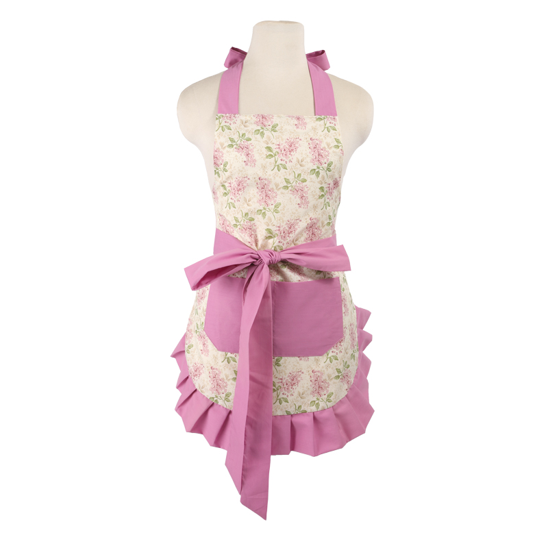 Retro Kitchen Apron Woman Flirty White Apron Frosted Cupcake Striped Polka Dot Ruffled Salon Avental de Cozinha Divertido: (12)