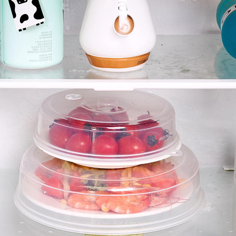 1pcs Plastic Microwave Food Cover Clear Lid Safe Vent Kitchen Tools Home Accessories