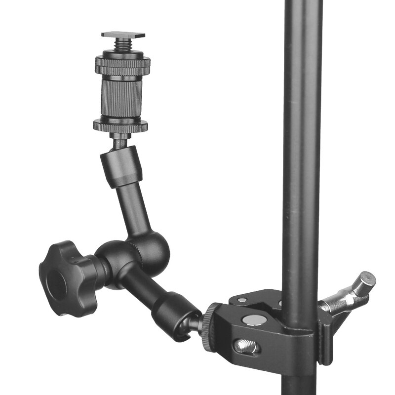 Magic Arm 7 Inch Scharnierende Wrijving Arm Super Clamp Verstelbare Staaf Klem Tang Clip Met 1/4 Inch En 3/8 Inch draad Voor Ds