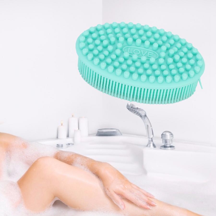 2Pcs Silicone Bath Brushes Body Bath Shower Washing Skin Massage brush Deep Cleaning Exfoliating Brush