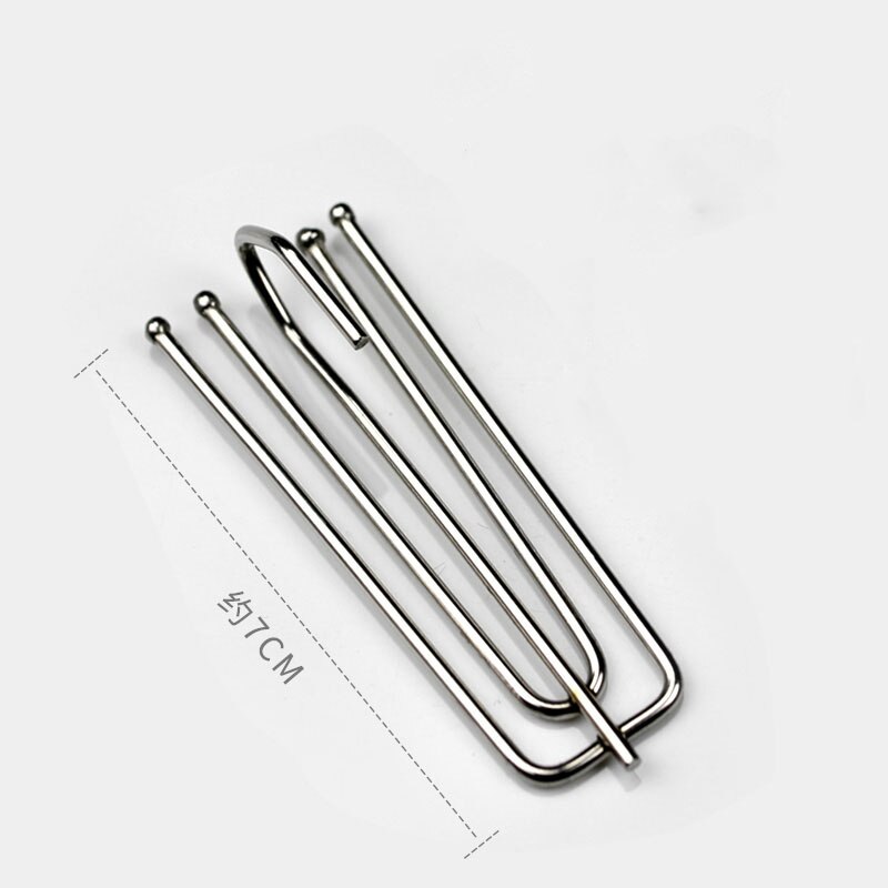 Metal stainless steel Curtain Hanging Hooks Ring Window White Plastic Hooks Home Curtain Accessories cp056T2: silver hook / 30 pieces