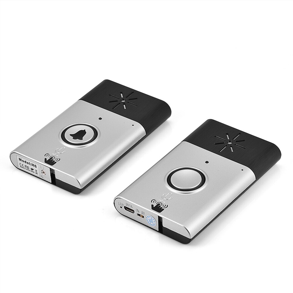 Mini Wireless Doorbell Dual Way Voice Intercom Doorbells 2.4GHz Intercom Doorbell With Mic And Speaker Interphone System​​