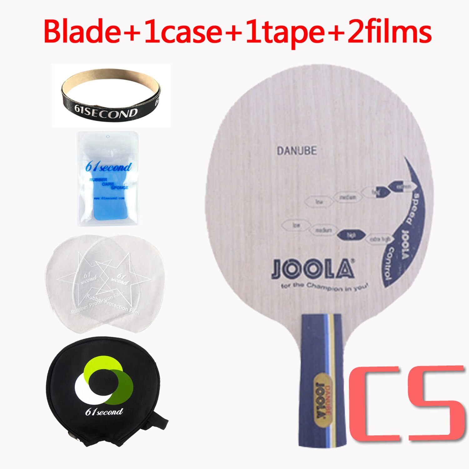 Joola donau  (5- lags træ, loop-stil) bordtennis-bladracket ping pong bat padle