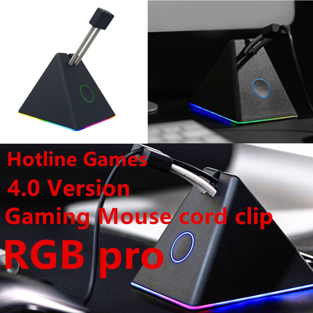 Hotline Games Gaming Mouse cord clip RGB 4.0 Mouse bungee Device Mouse Cord Management System for ZOWIE / Esports FPS Game
