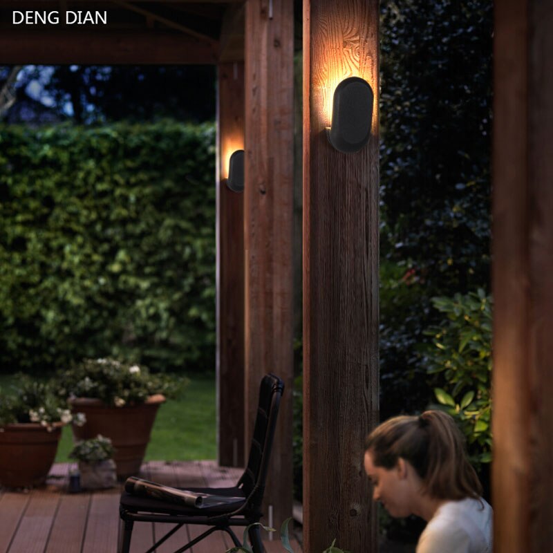 Outdoor Tuin Wandlamp Waterdichte IP65 Led Up Down Wandlamp Aluminium Balkon Veranda Lichten Hek Gang Voordeur 6W