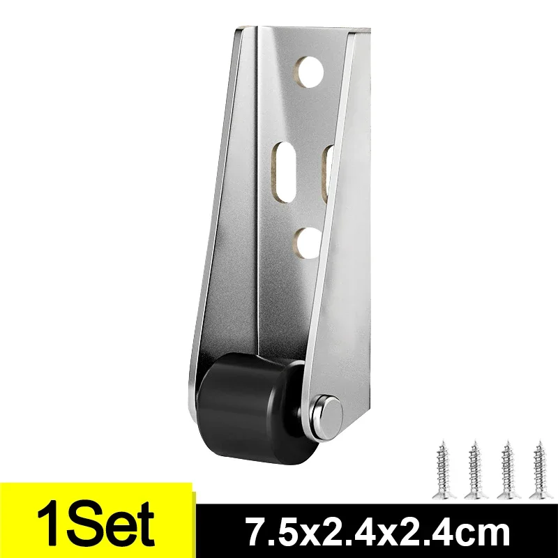 1/12 juegos de ruedas de puerta corredera direccionales verticales de polea de pista de puerta lateral silenciosa Mini rueda suave sin esfuerzo para muebles del hogar: Naranja
