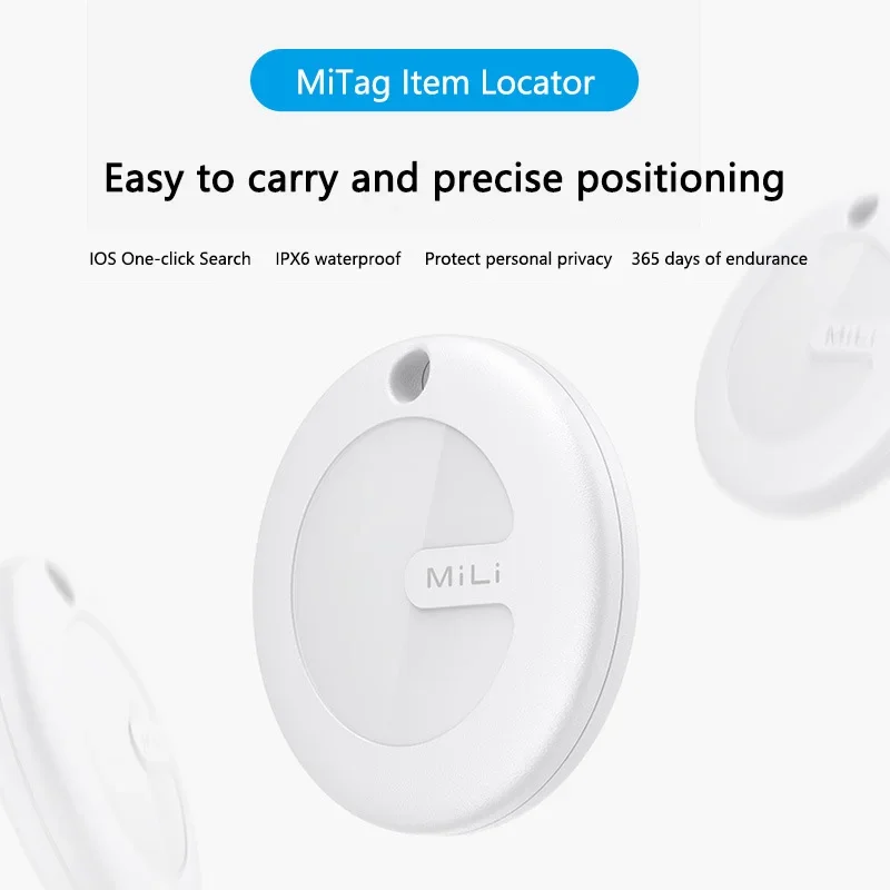Mili MiTag Bluetooth Tracker Go For IOS System Buscador de artículos y funciona con Google encuentra mi dispositivo AirTag Nuevas llegadas en 2025