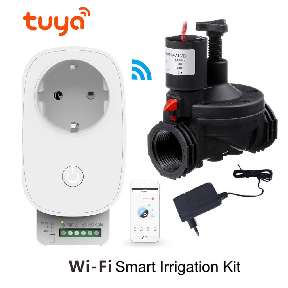 Tuya wifi vandingssystem anlæg automatisk timer hjem haven vanding timer smart controller magnetventil vandingscomputer: Eu-sæt