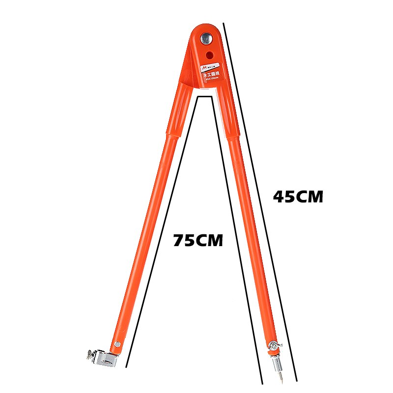Woodworking Precision Compass Plastic Carbon Steel For Wood Board Scribing Marking Adjustable Radius Drafting Tool