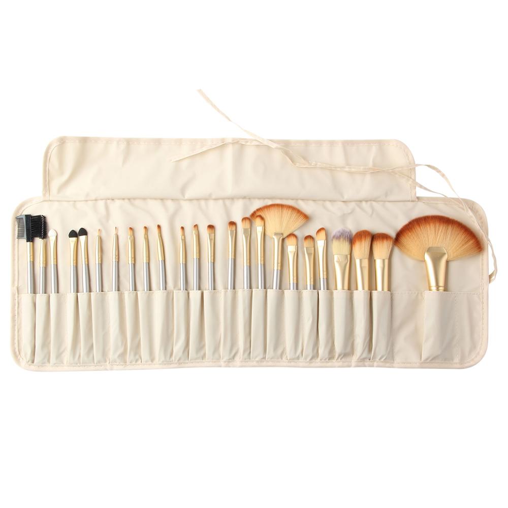 Vanderlife 24pcs Makeup Brushes Set 6 Colors Beauty Cosmetic Make Up Tools Foudation Eyeshadow Brush Set With Case