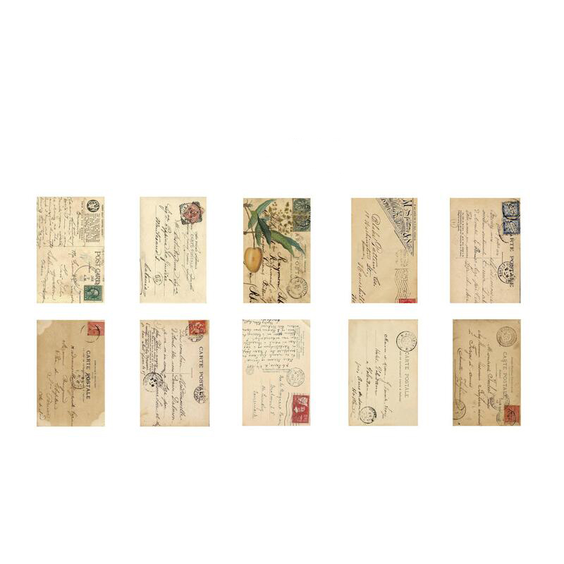 30pcs Ticket Stamp Series Color Handbook Sticker Retro Letterhead Travel Notebook Sticker cute Stationery: 2