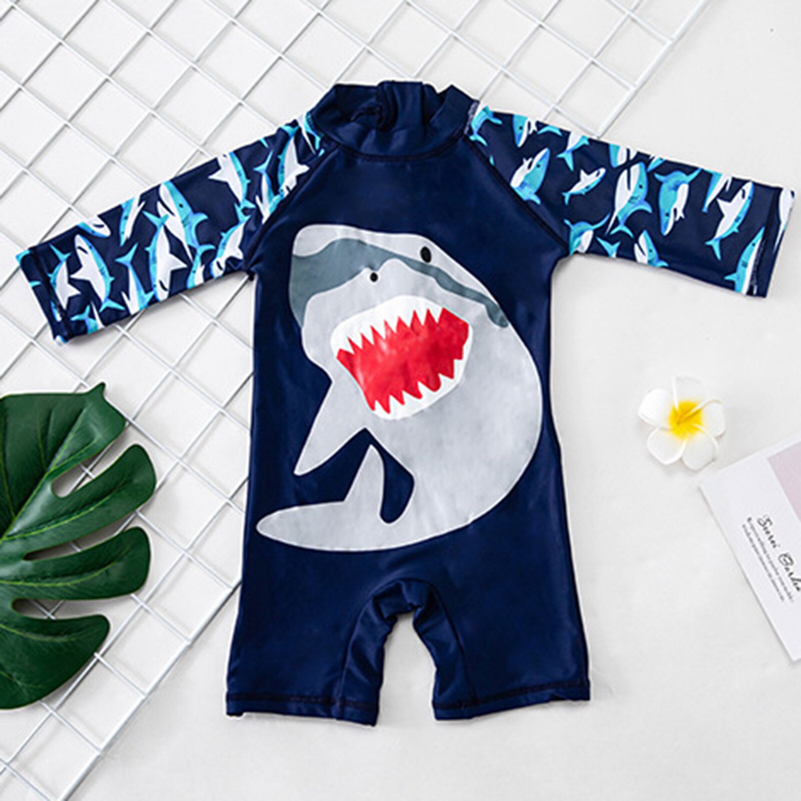 Peuter Kids Jongens Casual Kleding Shorts Cartoon Shark Shorts Hoed Badmode Badpak Rash Guards Sets Kinderkleding Sets