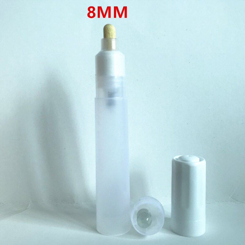 Stylo vide répétable en plastique, 1 pièce, marqueur à craie liquide, baril, stylo Graffiti, accessoires pour stylo de peinture 3mm 5mm 6.5mm 8mm: 8mmRound