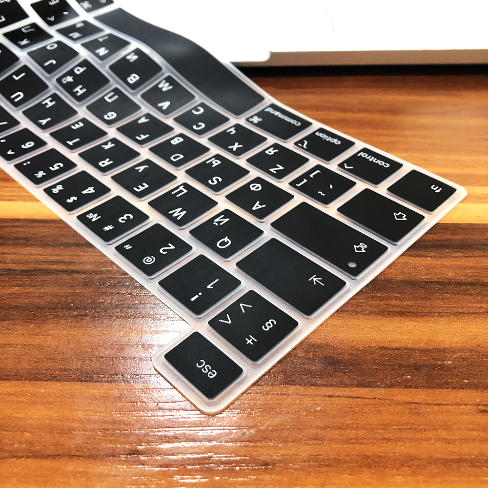 Dla macbook pro13 2020 pokrywa klawiatury Laptop folia ochronna 13 cali A2289 A2251 pokrywa klawiatury silikonowej rosyjski francuski hiszpański