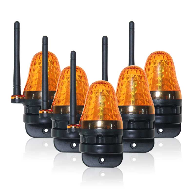 universell 12v 18v 24v 110v 220v ac/dc ledet lys automatisk garasje skyve / svingport åpner blinke alarm lampe blinke sikkerhet