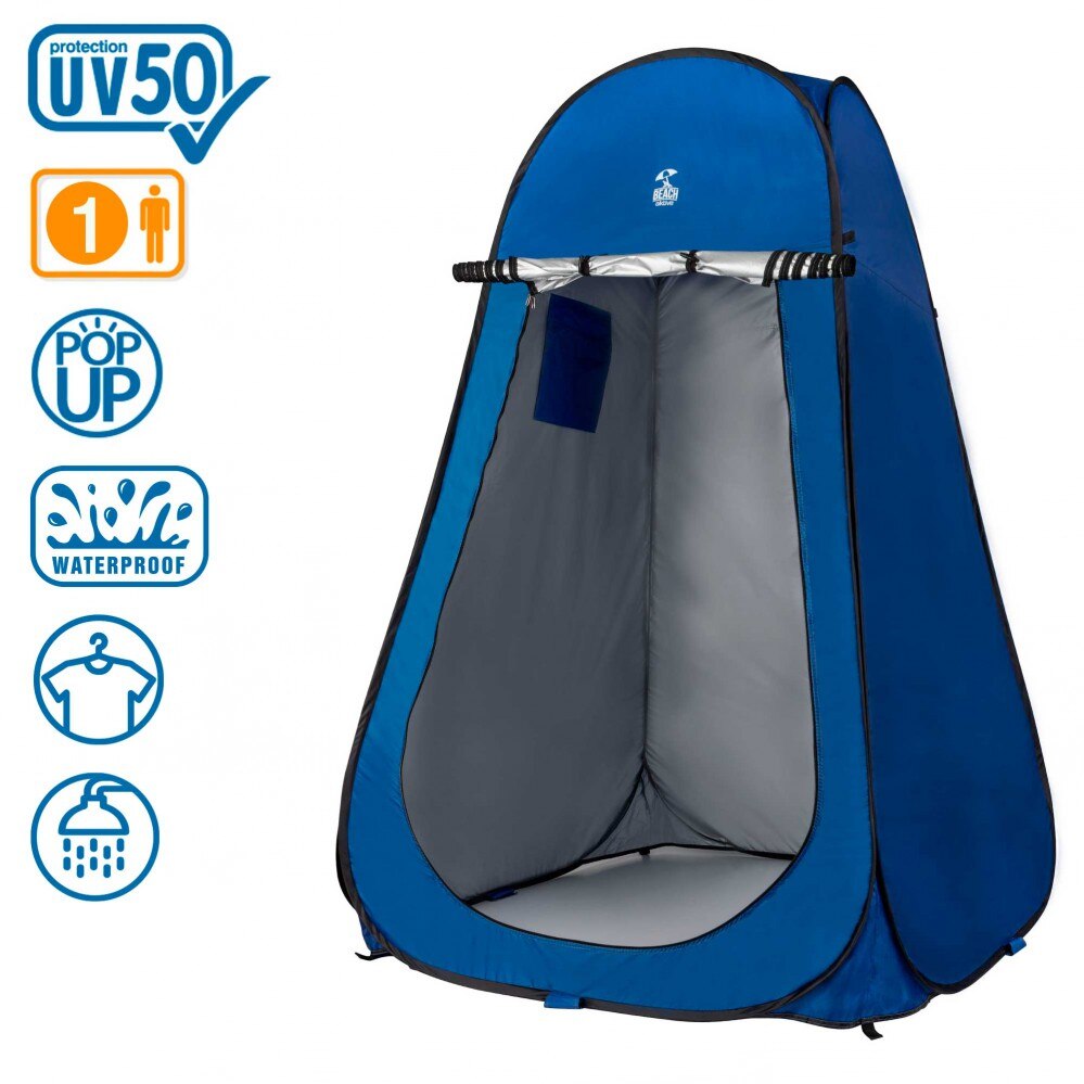 Tienda ducha cambiador para camping sin suelo Aktive 120x120x185 cm