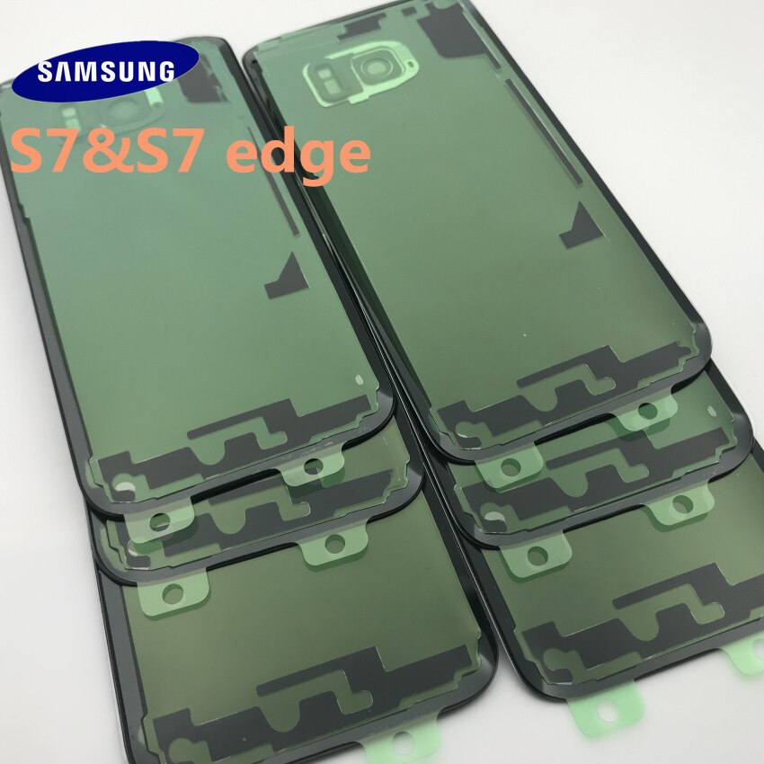 Samsung Galaxy S7 G930 G930F S7 edge G935 Battery Back Cover Door Housing Replacement Repair Parts+ear Camera Glass Lens Frame