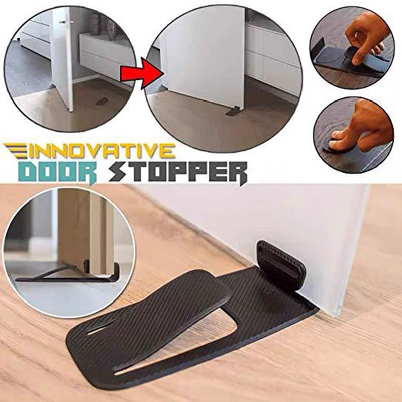 Butoir de porte à ressort , support de cale de porte ouverte, protection de sécurité multifonction