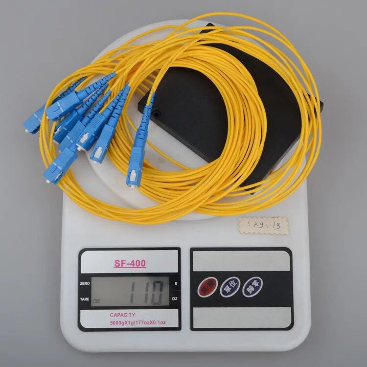 FTTH FBT PLC optical fiber splitter1X8 PLCFiber Optical splitter SC/ UPC 1X8 PLC Singlemode Fiber Optical splitter