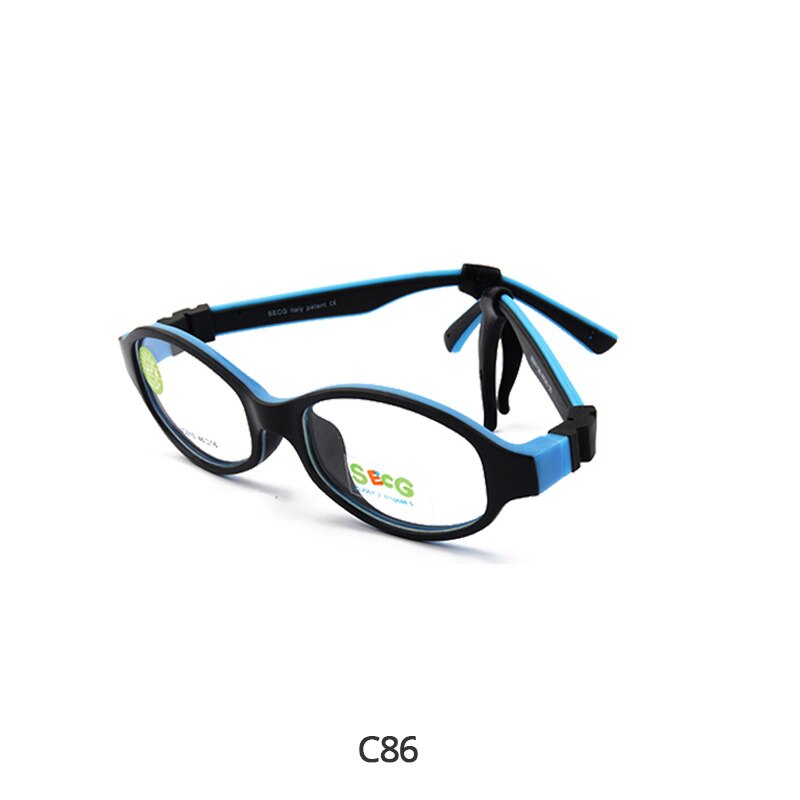 SECG-Montura Flexible y suave para niños, montura de gafas de niño para gafas ópticas: C86