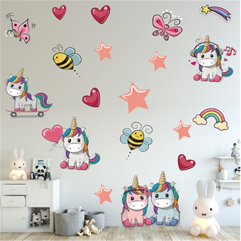 3D Universe Galaxy Wall Sticker For Kid Room Home Decor Cosmic Space Boy Room Decorative Sticker Galaxy Star Ceiling Mural Decal: YELLOW
