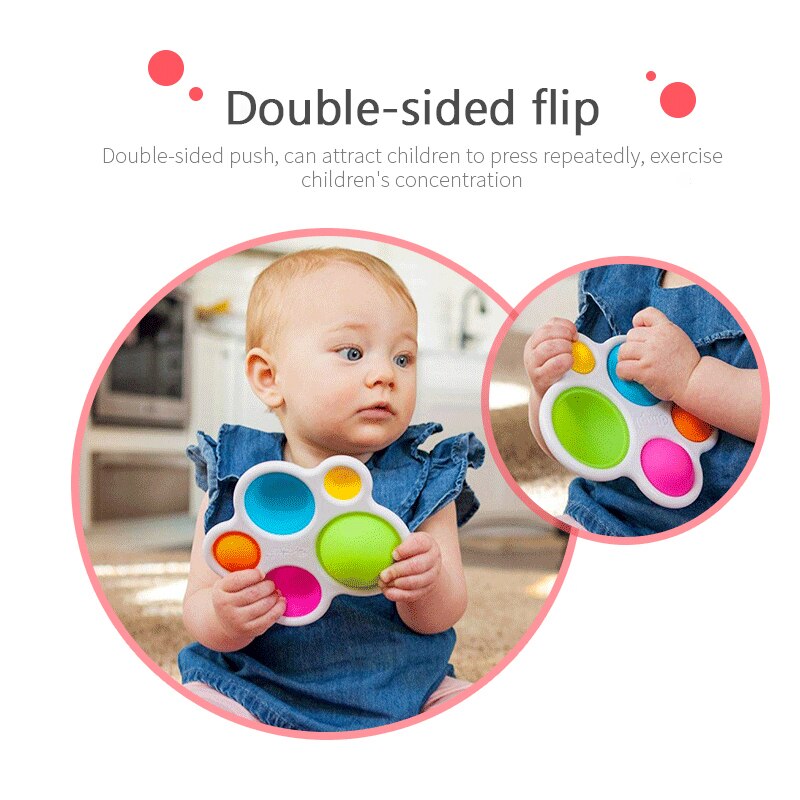 Baby Zintuiglijke Eenvoudige Kuiltje Speelgoed Volwassen Kind Plezier Anti-Stress Push Het Fidget Reliever Stress Push Bubble Fidget zintuiglijke Speelgoed