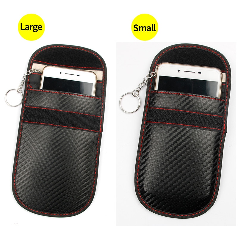 1Pcs Car key Bag Cars Fob Signal Blocker Faraday Bags Signal Blocking Bag Shielding Pouch Wallet Case For Privacy Protection
