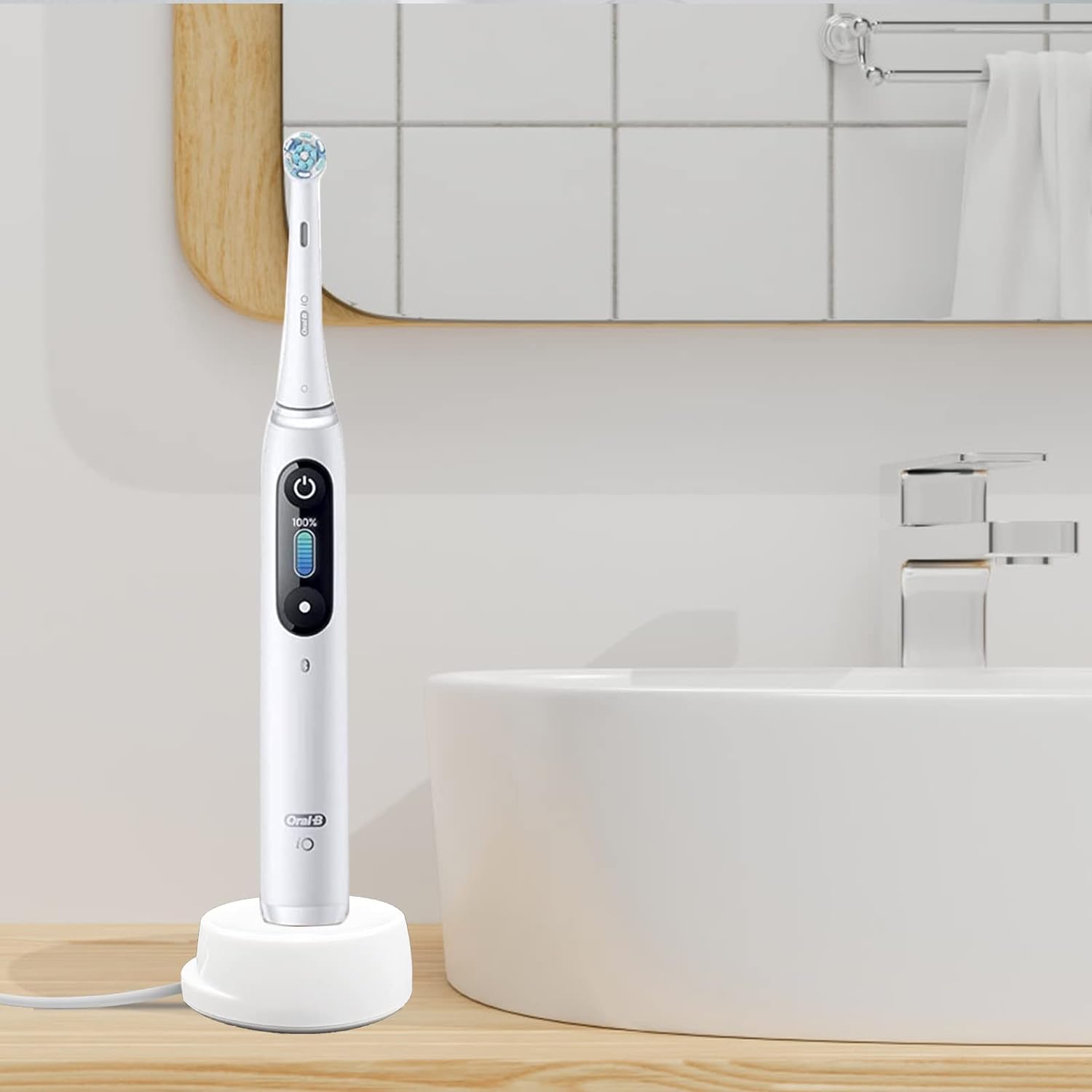 Electric Toothbrush Charger Base Compatible with Oral B IO Series 7 Series 8 Series 9, Magnetic Travel Charging Base for iO7 iO8