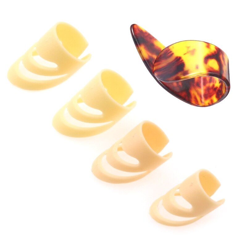 4 Stks/set Plectrums Wijsvinger Picks Voor Elektrische Akoestische Gitaren Ukulele: Y