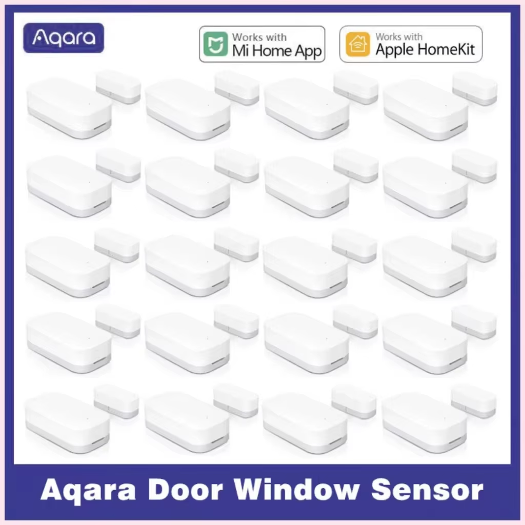 Aqara-Sensor de puerta y ventana Zigbee, conexión inalámbrica, Mini Sensor de puerta que funciona con la aplicación Mi Home para Xiaomi Smart Home