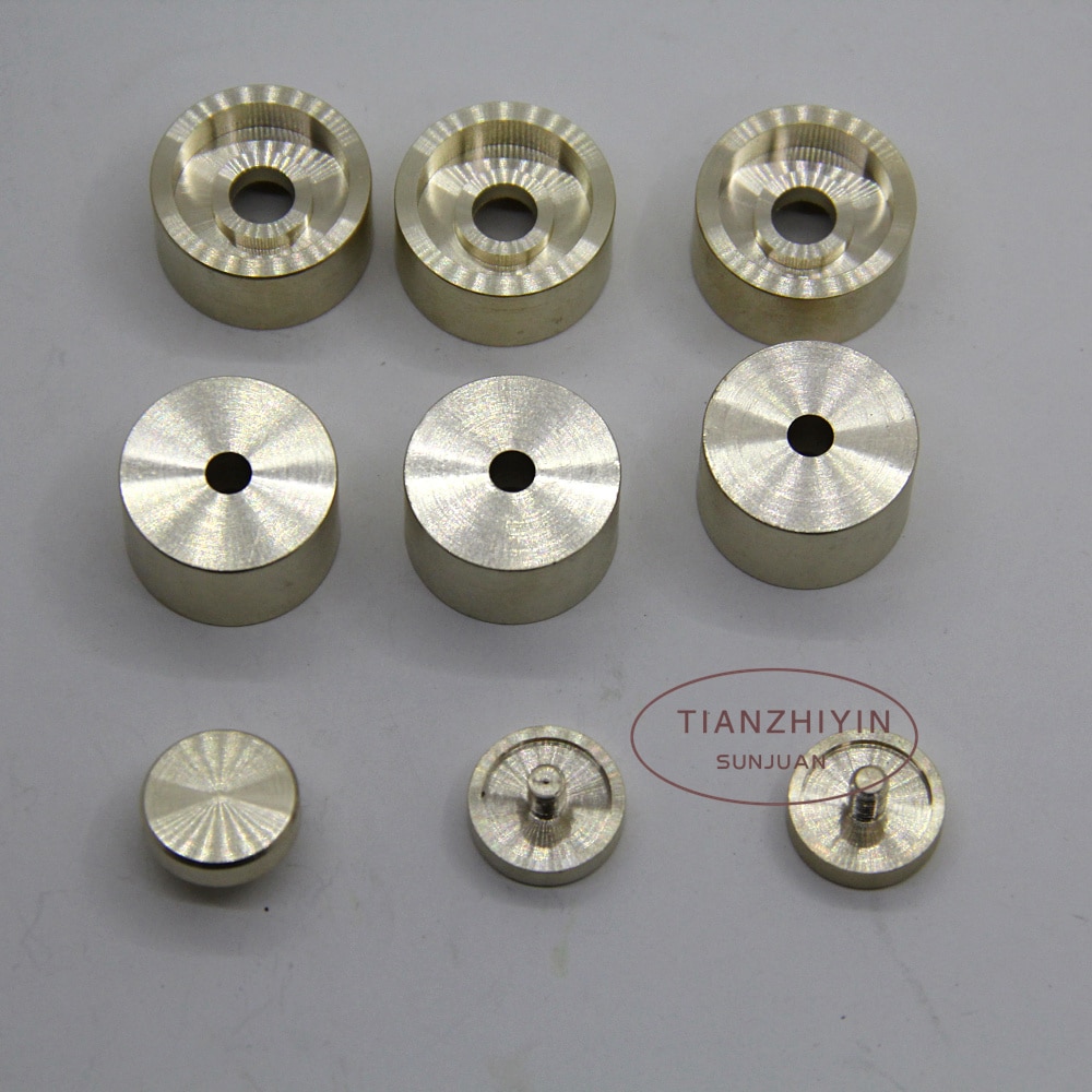 Trumpet Trim Kit Caps Raw Brass Custom parts Trumpet Trim Kit Heavy