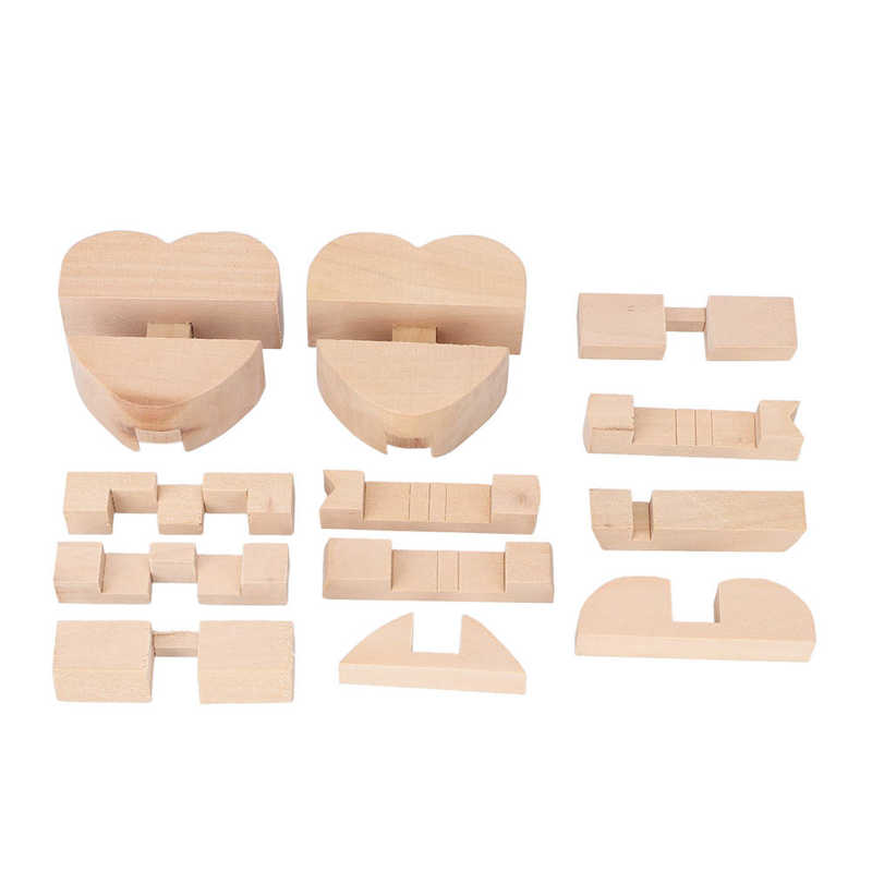 Puzzle Lock Toy Unlock Interlock Puzzle Birthday for Elderly for Home Travel