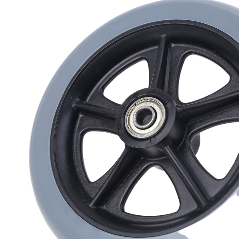 2 stk 150mm (6 ") rullestol hjul tilbehør pp gummi kontorstol rullehjul rullestol møbler hardware