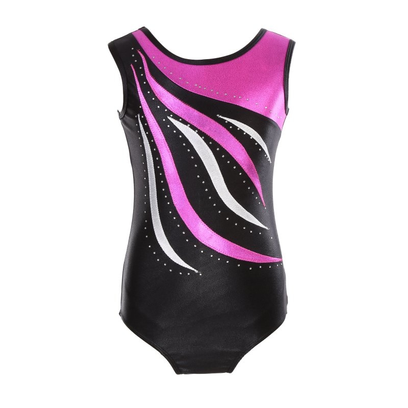 Gymnastics clothes girls high sleeveless radium color matching body suit ballet gymnastics dance dance practice clothes