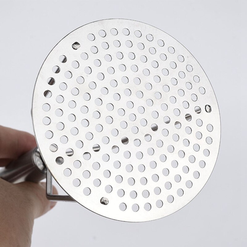 Potato Masher Zonda Stainless Steel Smooth Mashed Pusher|Manual French Fry Cutters