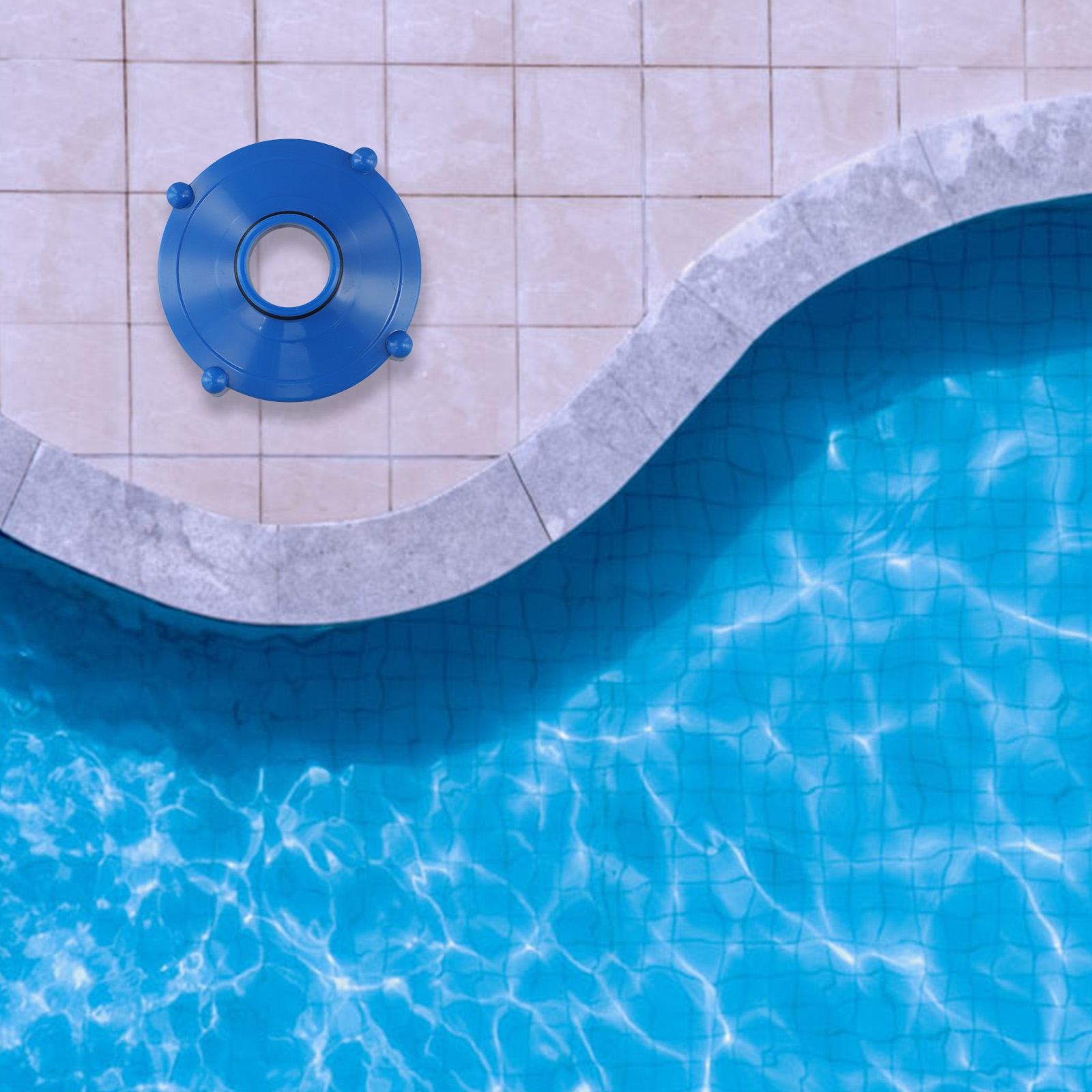 80mm to 32 mm stk . pvc blå udskiftningsadapter til swimmingpoolslange til intex haveredskaber på lager