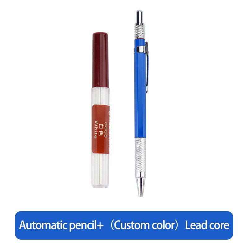 Mine de crayon mécanique/automatique remplaçable, recharges/noyau de 2.0mm, 36 couleurs, pour dessin: 1pen-1refill-remark