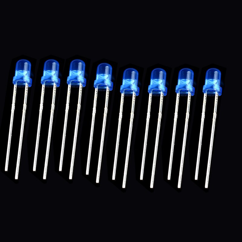 3MM LED Diode Light DIY Assorted Kit , Lamp Emitting Diode Led Light Electronic Components red orange yellow green blue white: 3MM blue